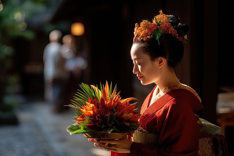 Japon pittoresque avec femme par Egon Zitter