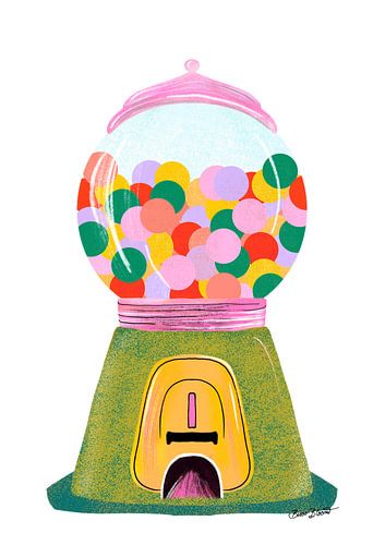 Bubble Gum Machine Green