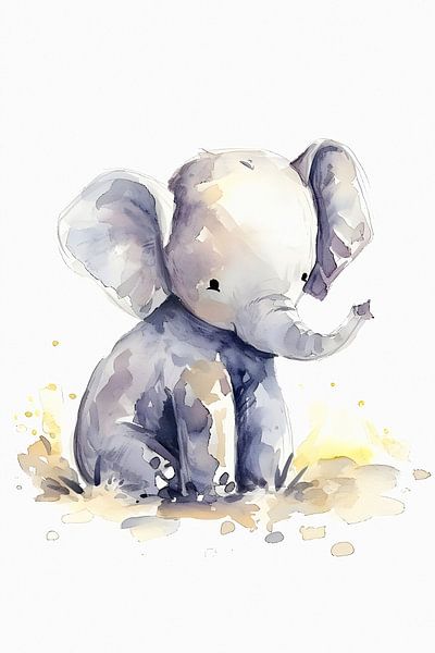 Little Baby Elephant by But First Framing