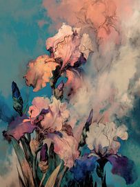 Traumlandschaft Schwertlilien von Cats & Dotz