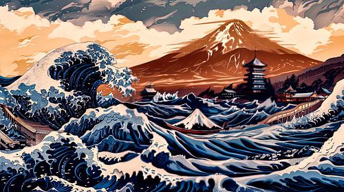 japanse kunst mount Fuji