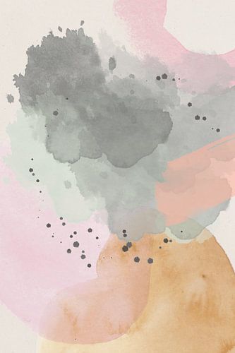 Abstract minimalist watercolor