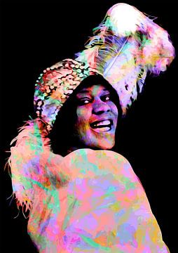 Bessie Smith kleurrijk van Andika Bahtiar