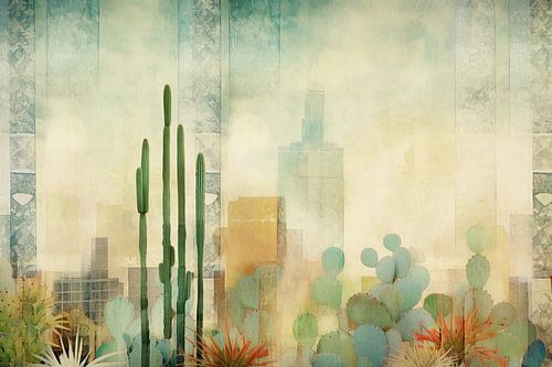Cactus abstract van Bert Nijholt