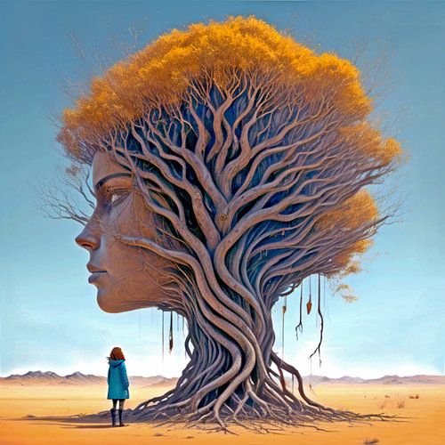 Die Seele eines uralten Baumes zeigt sich