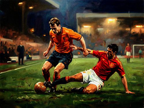 Nederland tegen Portugal: voetbalwedstrijd