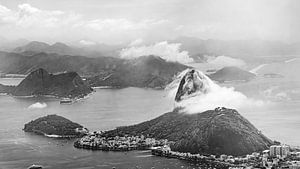Zuckerhut Rio in schwarz-weiss