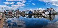 Panoramic harbour of Huizen