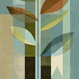 Blätter Schön | Natur's modernem Touch von ARTEO Gemälde