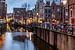 HDR foto van de Grimburgwal in Amsterdam von Wijbe Visser