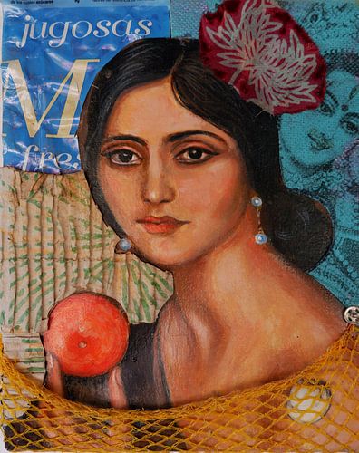 Zigeunermeisje met sinaasappel