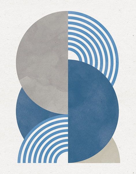 Deco Glam I Blue, Moira Hershey von Wild Apple