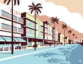 Ocean Drive, South Beach Miami par Remko Heemskerk Aperçu