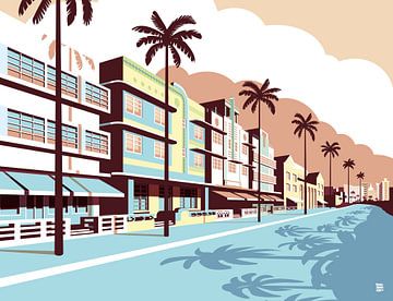 Ocean Drive, South Beach Miami sur Remko Heemskerk