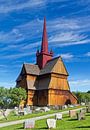 De staafkerk van Ringebu in Noorwegen van Hamperium Photography thumbnail