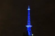 Radio tower Berlin in blue light by Frank Herrmann thumbnail