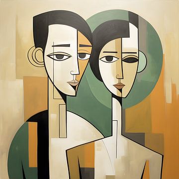 Abstract Married Couple by PixelMint.