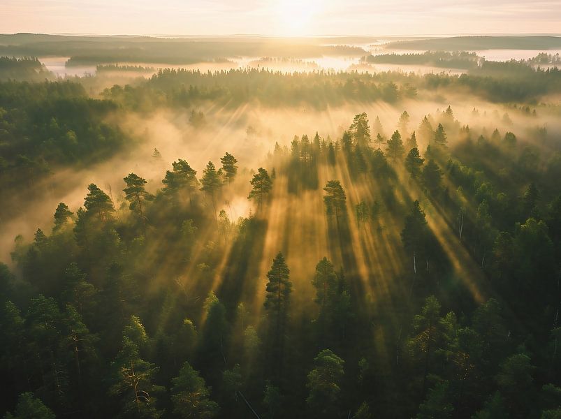 Himmelblick auf Herbstfarben von fernlichtsicht