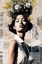 Popart portret gecombineerd met collage van Studio Allee thumbnail