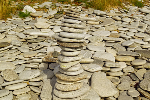 Stenen toren bij Ardmair Point