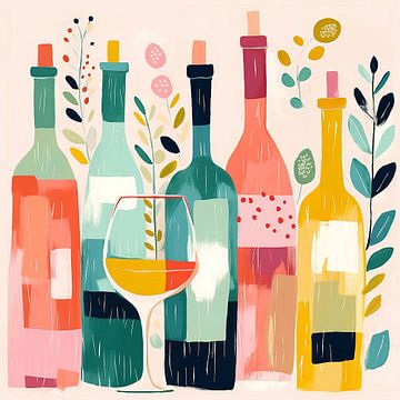 Wijn en Flora van Color Square
