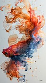 alcohol ink - fish by Gelissen Artworks