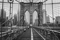 Brooklyn Bridge, New York van Vincent de Moor thumbnail