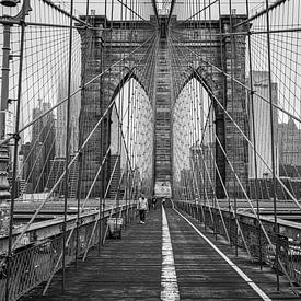 Brooklyn Bridge, New York van Vincent de Moor