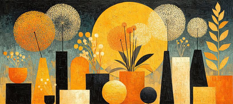 Fleurs orange et jaunes par Studio des Fleurs