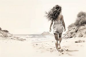 Mädchen am Strand