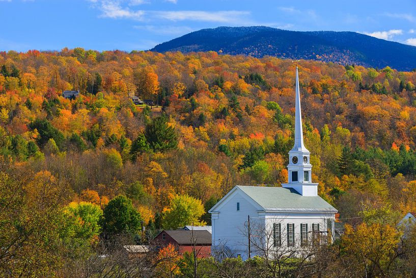 Herbst in Stowe, Vermont von Henk Meijer Photography