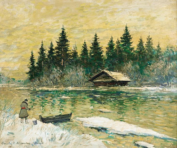 Konstantin Alexeyevich Korovin - The Fisherman by Peter Balan