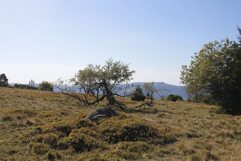 Vue sur les 3 croix du Kreuzberg dans la Rhön par Martin Flechsig