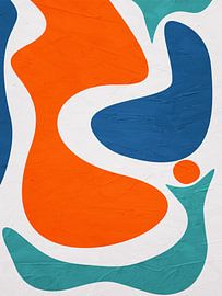 Art abstrait organique - tons de couleurs sur Online Arts