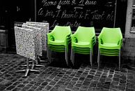 Green chairs van Jolanda Kraus thumbnail