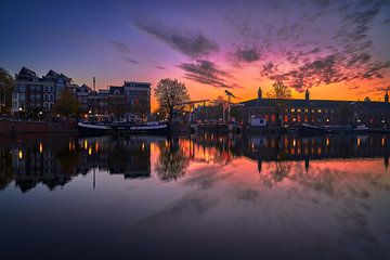 Photo of Walter Süskind Bridge and Amstel River in Amsterdam, 2