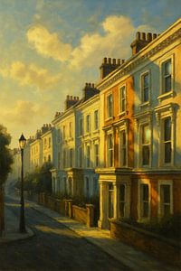 Goldener Morgen im Londoner Stadtteil Notting Hill
