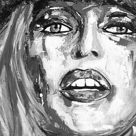 Brigitte Bardot «Visage» sur Kathleen Artist Fine Art