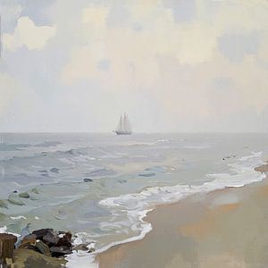 Paysage de la mer du Nord
