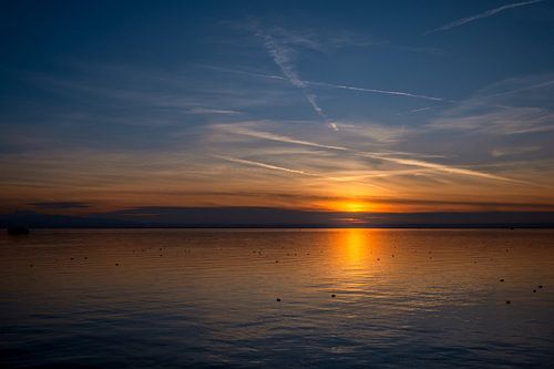 BODENSEE : ZONSONDERGANG IN FRIEDRICHSHAFEN