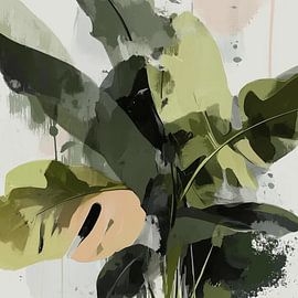 The dance of tropical shapes and brushstrokes by Color Square