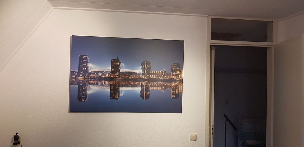 Das Feijenoord-Stadion in Rotterdam im Spiegelbild  von MS Fotografie | Marc van der Stelt 