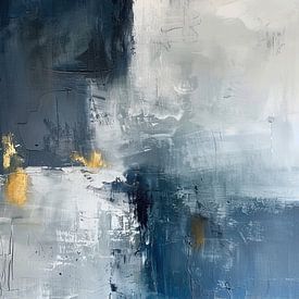 Gilded Shadows on Blue van Modern Collection
