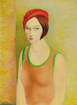 Moïse Kisling - Portret van een vrouw (1926) van Peter Balan
