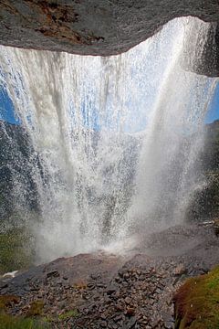 Rushing water at the Schleierfall by Christa Kramer