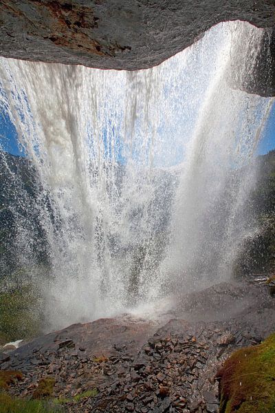 Rushing water at the Schleierfall by Christa Kramer