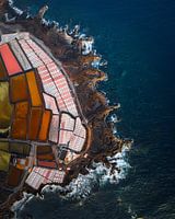 Fuencaliente salt flats - La Palma from the air