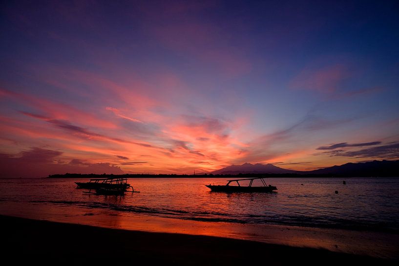 Sonnenaufgang über Bali von Sebastiaan Hamming