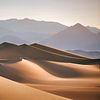 Desert landscape in the Death Valley of the USA with sand dunes and mountains by Voss Fine Art Fotografie