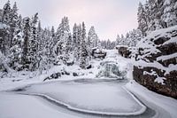 Frozen waterfall